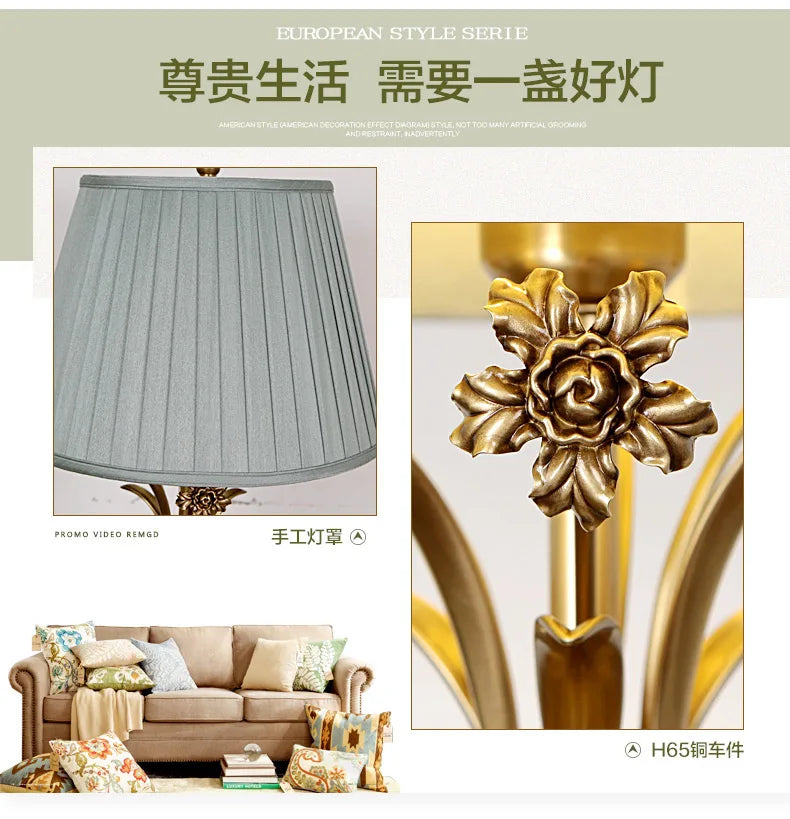 Yjq Copper Jade Floor Lamp Living Room Sofa Side Table Bedroom Bedside Retro Decorative Lamp Yjq Copper Jade Floor Lamp Living Room Sofa Side Table Bedroom Bedside Retro Decorative Lamp