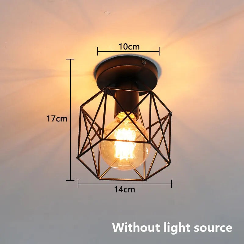 Simple Ceiling Light Retro Industrial Metal E27 Fixture Black Shade Flush Mount Ceiling Lamp Porch Light For Bedroom Home Decor Simple Ceiling Light Retro Industrial Metal E27 Fixture Black Shade Flush Mount Ceiling Lamp Porch Light For Bedroom Home Decor