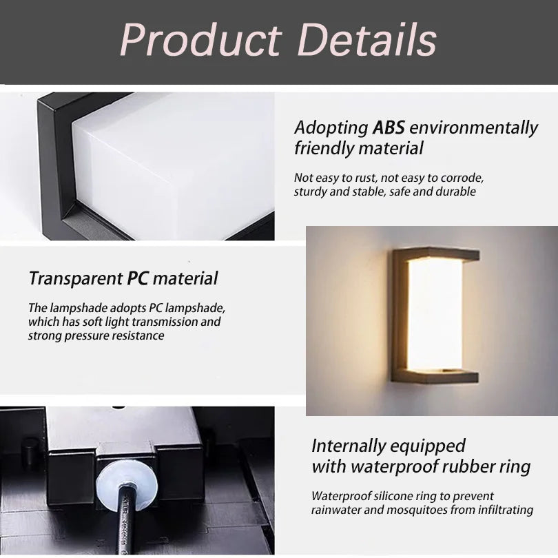Led Outdoor Wall Light Waterproof Led Outdoor Wall Light Waterproof