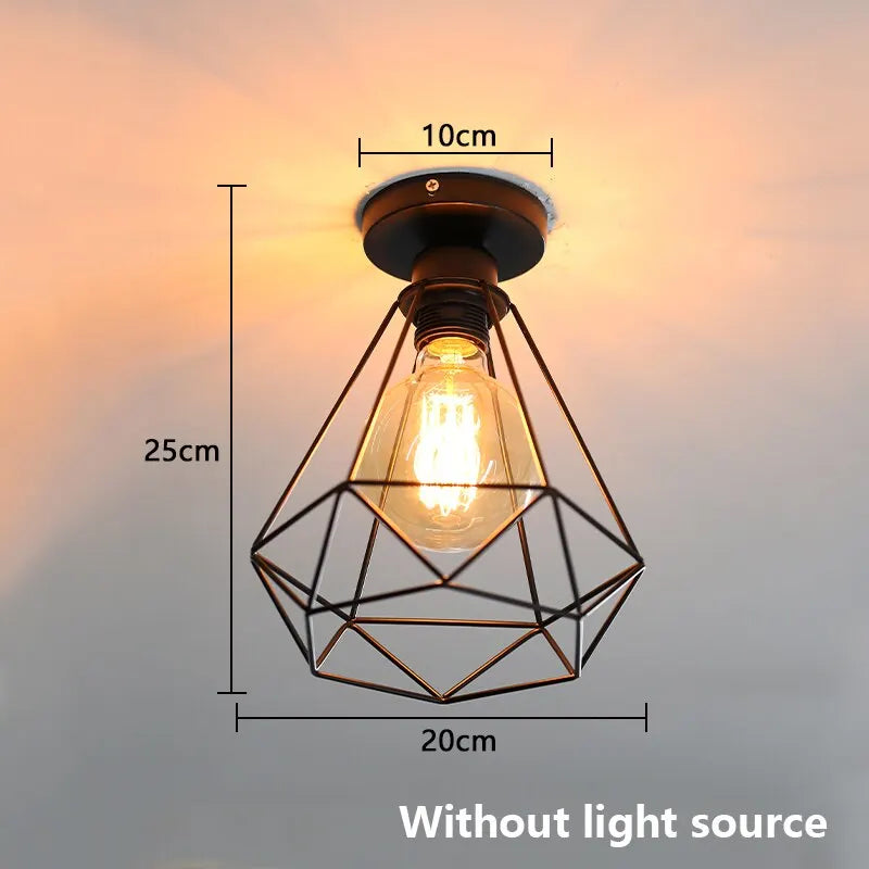Simple Ceiling Light Retro Industrial Metal E27 Fixture Black Shade Flush Mount Ceiling Lamp Porch Light For Bedroom Home Decor Simple Ceiling Light Retro Industrial Metal E27 Fixture Black Shade Flush Mount Ceiling Lamp Porch Light For Bedroom Home Decor