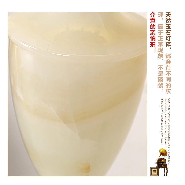 Yjq Copper Jade Floor Lamp Living Room Sofa Side Table Bedroom Bedside Retro Decorative Lamp Yjq Copper Jade Floor Lamp Living Room Sofa Side Table Bedroom Bedside Retro Decorative Lamp