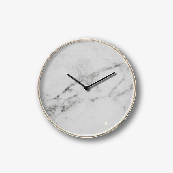 White Marble Clock