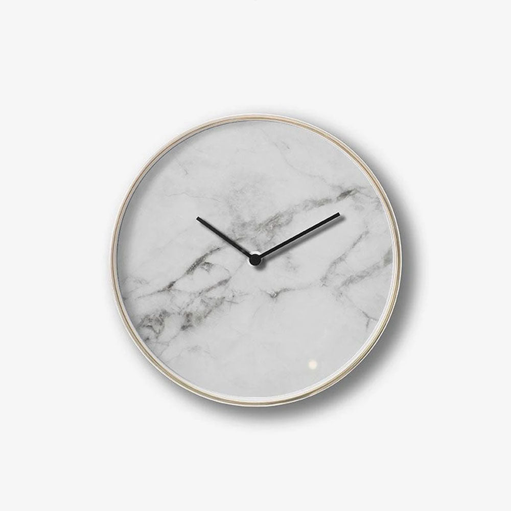 White Marble Clock