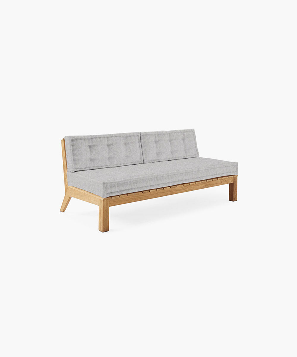 Cliffside Teak Armless Sofa